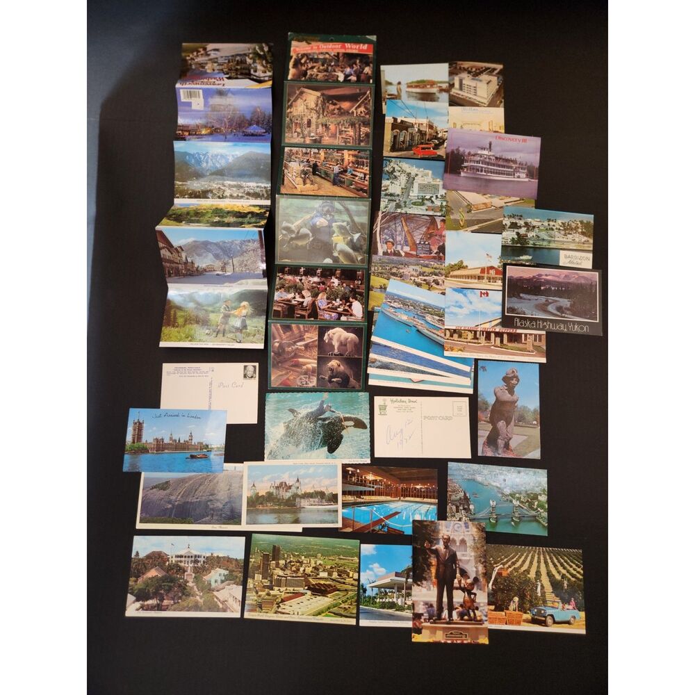 Mixed Lot of Vintage Postcards – Travel, Scenic, Historical, Cultural Themes